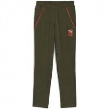 Pantaloni Sportivi Puma Dark Olive 5-6 Anni