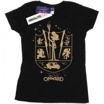 Disney Female Onward Quest Crest Cotton Top – Black Medium