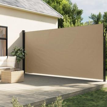 220x500 cm Beige Retractable Side Awning