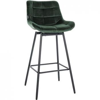 Giratorio de Bar Weston – Terciopelo Verde Profundo