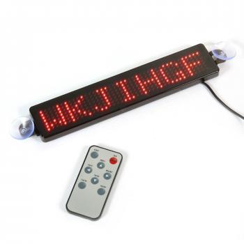 Afficheur LED 12 V pour véhicule – tableau rouge à défilement et messages