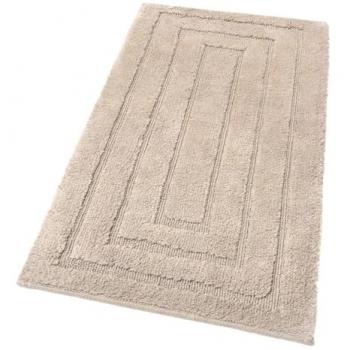Alfombra de baño 60x40 cm pie de cama suave tórtola
