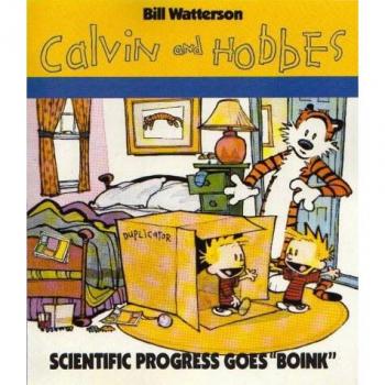 Calvin and Hobbes: Scientific Progress Goes 'Boink'