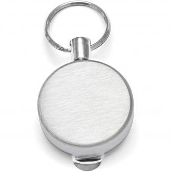 Clip Fixation Ceinture WEDO 30 mm – Ficelle nylon, acier inoxydable, cordon rétractable argent