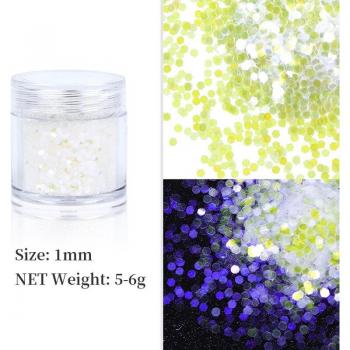 3D Glitter Flakes for UV Polish Nail Art