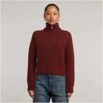 Maglione G-Star Chunky Skipper in Lana Rosso XS