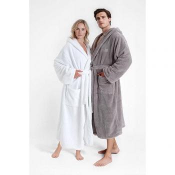 LeGer Home by Lena Gercke Unisex-Bademantel Lovina – Soft Microfaser mit Kapuze und Gürtel