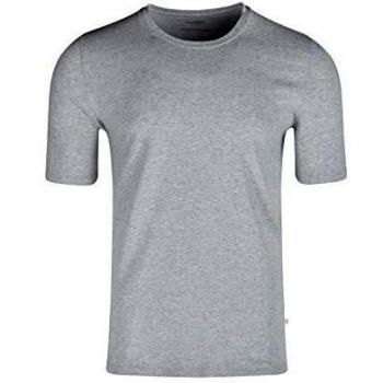 HUBER Herren T-Shirt Kurzarm Schlafanzug, Grau