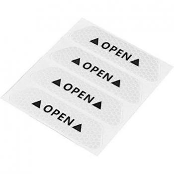 4Pcs Reflective Warning Mark Stickers for Car Doors