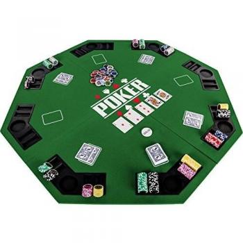 GAMES PLANET Pokerauflage achteckig „Full House“