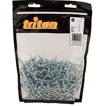 Triton 8 x 1-1/2-Inch Zinc Pocket Hole Screws, 500 Pack