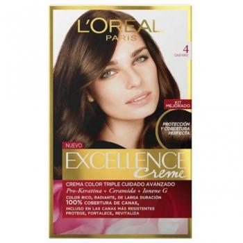 Tinte L'Oreal Excellence No. 4 Castaño 100 ml