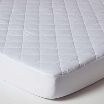 HOMESCAPES Euro 160 x 200 cm Quilted Waterproof Mattress Protector
