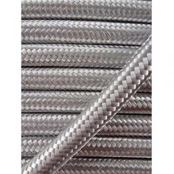 0 Meters Vintage Grey 3 Core Braided Fabric Electrical Cable 0.75mm