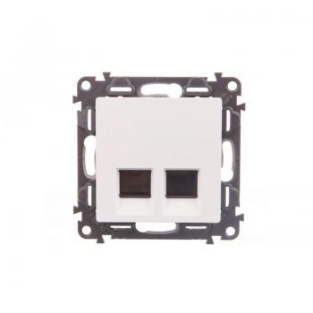 Valena Life Switch Hub Ethernet 753143 Deux Ports RJ45 Cat.6 Blanc