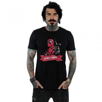 Herren T-Shirt Deadpool mit Chimichanga Finger
