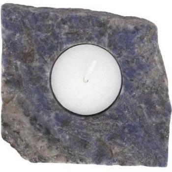 Dual‑Tone Sodalite Tealight Stand