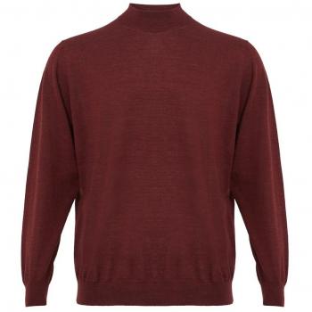 Colombo Cashmere Sweater in Sumptuous Red