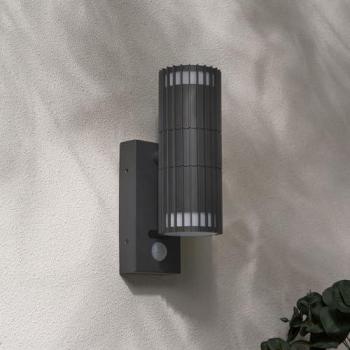 BHS Zeb Up & Down Outdoor Wall Light with Sensor – Dark Grey