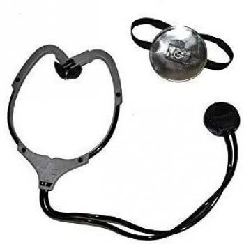 Stetoscopio in plastica nera