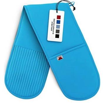 Cotton and Silicone Kitchen Gloves with Hanging Loop