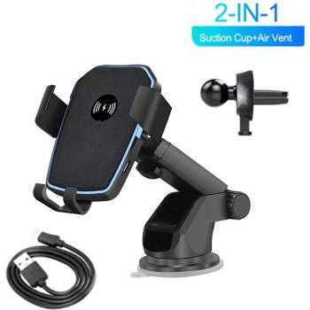 FDGAO 10W Fast Qi Wireless Charger with Gravity Holder