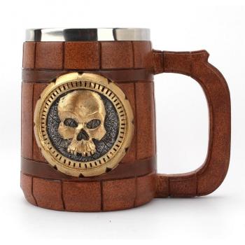Double Layer Skull Tea Mug