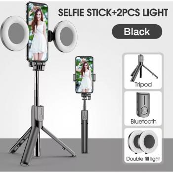 Opvouwbare LED-selfie stick voor smartphone, Kindlov Bluetooth versie