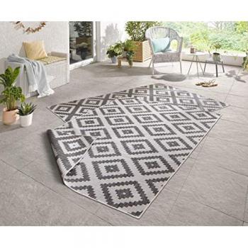 Reversible Grey Flatweave Rug by THE RUGS, Malta Size 80×150 cm