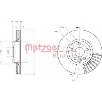 Disco Freno Metzger 6110073