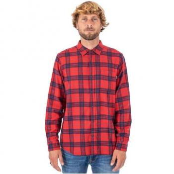 Portland Organic Hemd Hurley Karmesinrot