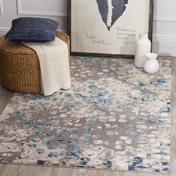 Tapis bohème chic Safavieh Gris/Bleu 155x230 cm