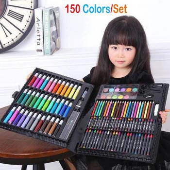 Crayons Couleurs Kids 150 pcs – Kit Artistique avec Marqueur