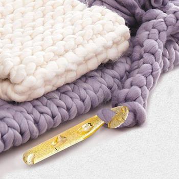 Aiguilles à tricoter rondes épaisses avec crochet cylindrique 20MM