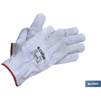Protección Integral: Guantes de Piel Serraje Gris 12 Pares COFAN