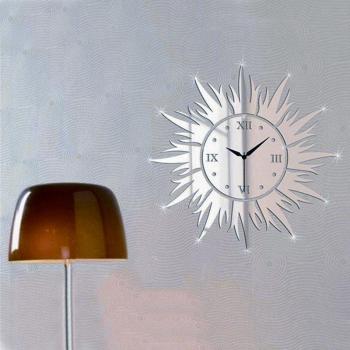 Autocollants 3D horloge soleil