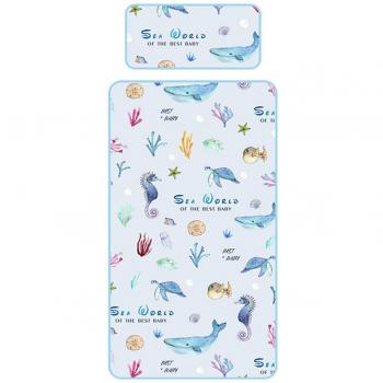 Summer Ice Silk Baby Mat with Waterproof and Washable Properties