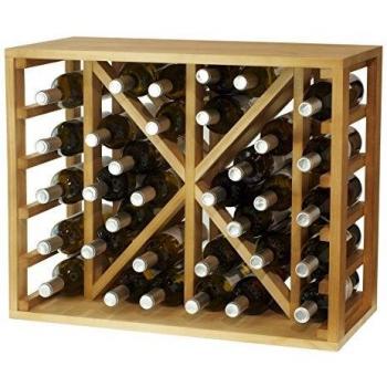 WoodenWarden 34‑Bottle Rack