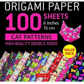 Origami Paper 100 sheets Cat Patterns 6