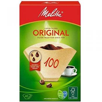 Melitta 100‑Aromapor Brown Coffee Filters – 40 Pieces