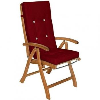 Coussins de chaise 100% polyester rouge 6x