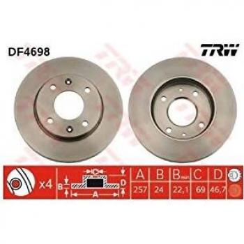 TRW DF4698 Bremsscheibe