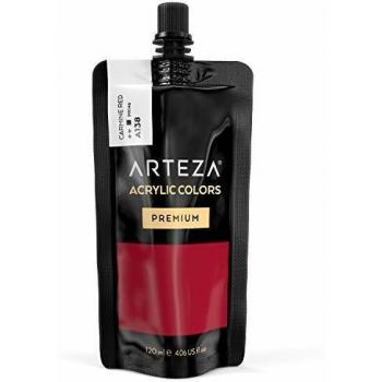 Hochdeckkraft Karminrot‑Acryl ARTEZA – 120 ml