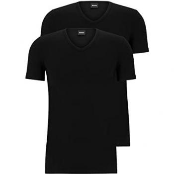 Set de 2 T-Shirt BOSS VN negro con cuello en V