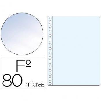 Funda multitaladro q-connect folio 80 mc cristal caja de 100 unidades