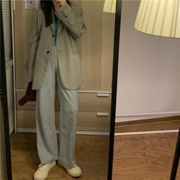 Blazer décontracté pour femmes, automne, style coréen, Ulzzang BF, solide, bouton unique, baggy, streetwear, cranté, offre spéciale