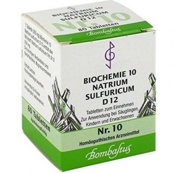 Biochemie 10 Natrium Sulfuricum D12 Tabletten, 80 Stück