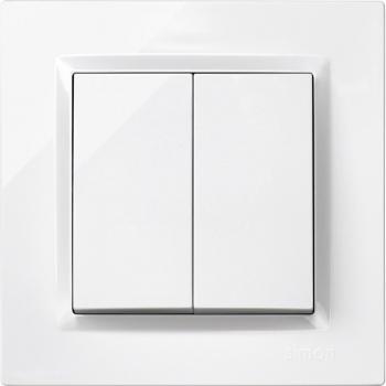 Simon doble conmutador blanco serie 10 f1090397030