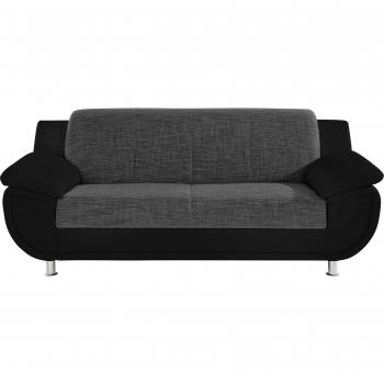 TRENDMANUFAKTUR 3-Sitzer »Rondo Elegance«, zeitloser Materialmix