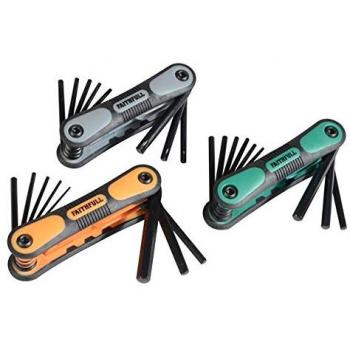 Metric, Imperial & TORX Folding Hex Key Set, 25 Piece
